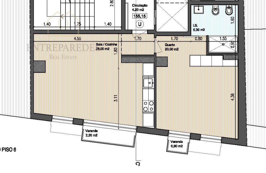 STUDIOS CITY ON - 1 BEDROOM FLAT WITH BALCONY FOR SALE IN THE CENTRE OF PORTO